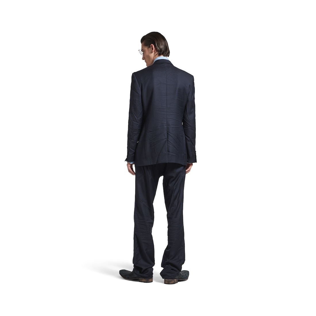 Men's Standard Tailored Jacket in Dark Navy - 4