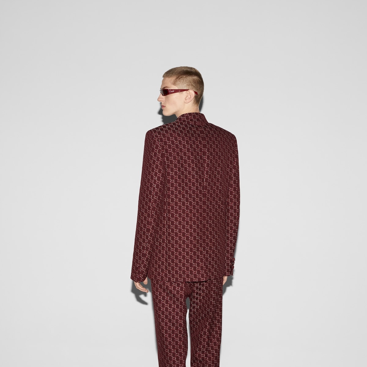 GG wool with optical effect jacket - 4
