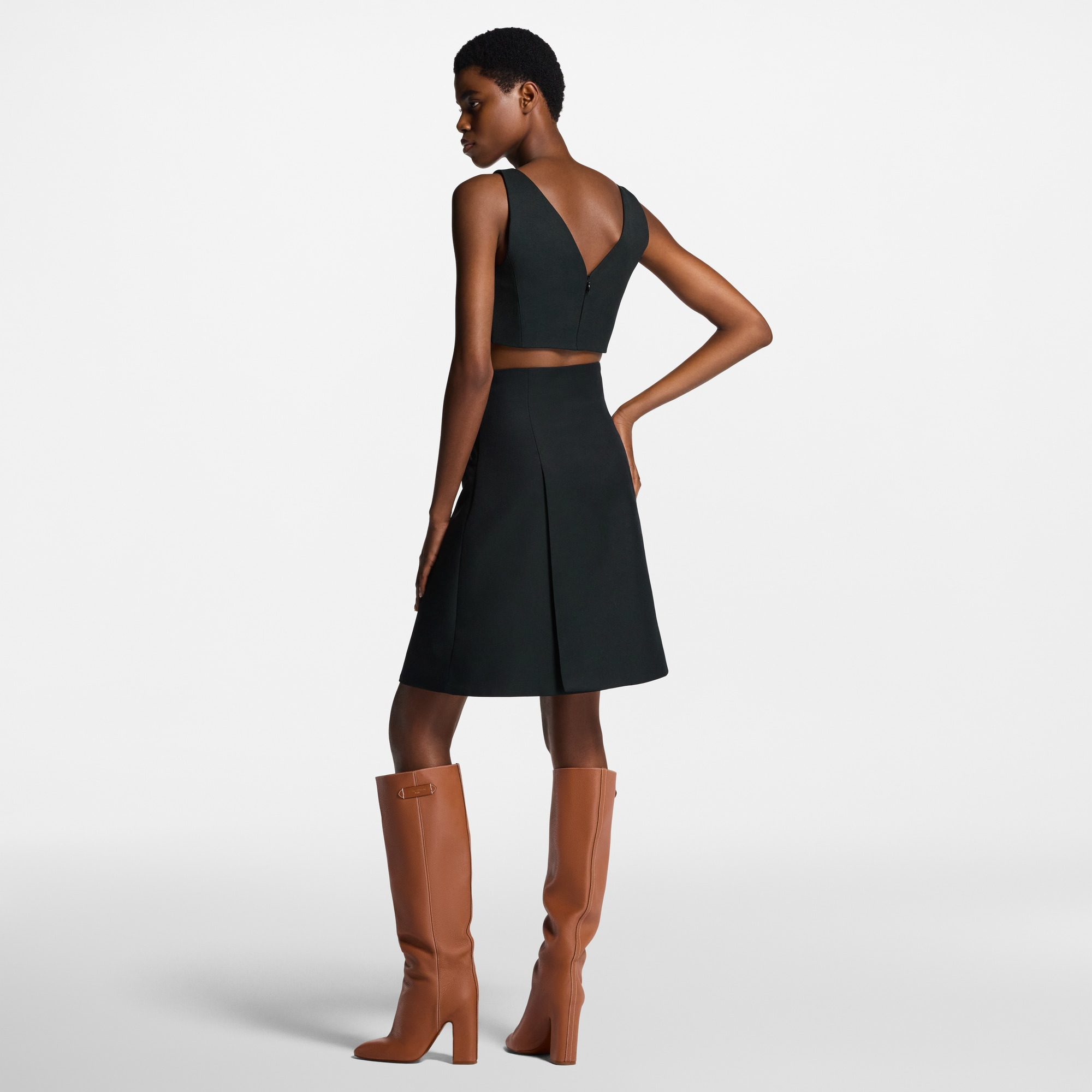 Technical Gabardine Mini Skirt - 5