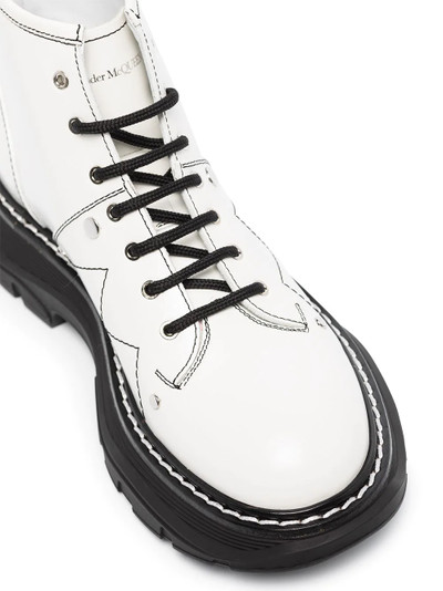 Alexander McQueen lace-up combat boots outlook