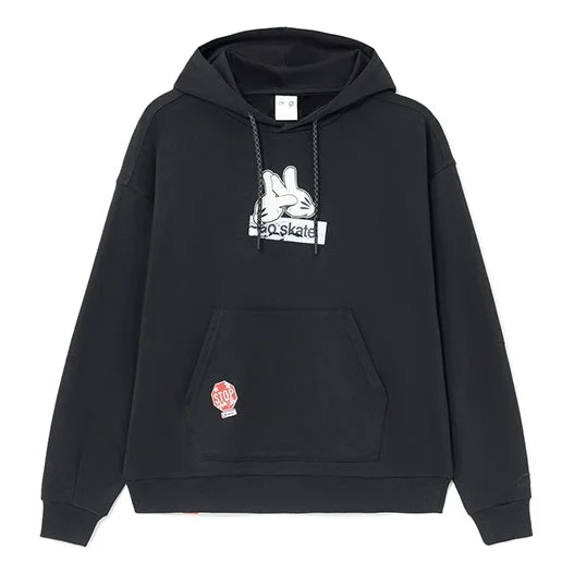 Li-Ning x OG_SLICK Crossover Skateboard Series Hoodie 'Black' AWDS173-3 - 1