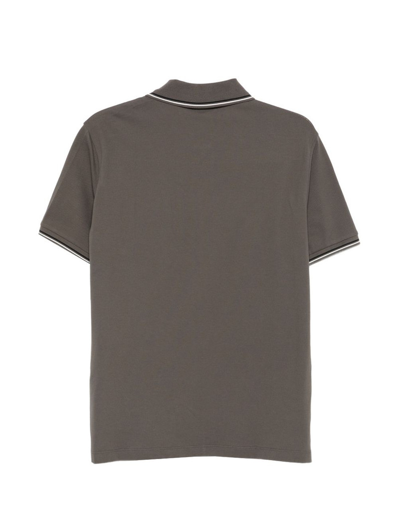 EMPORIO ARMANI stripe-trim polo shirt outlook