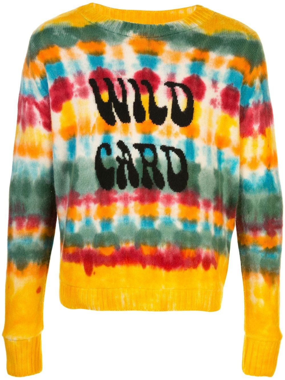 tie dye striped jumper - 1