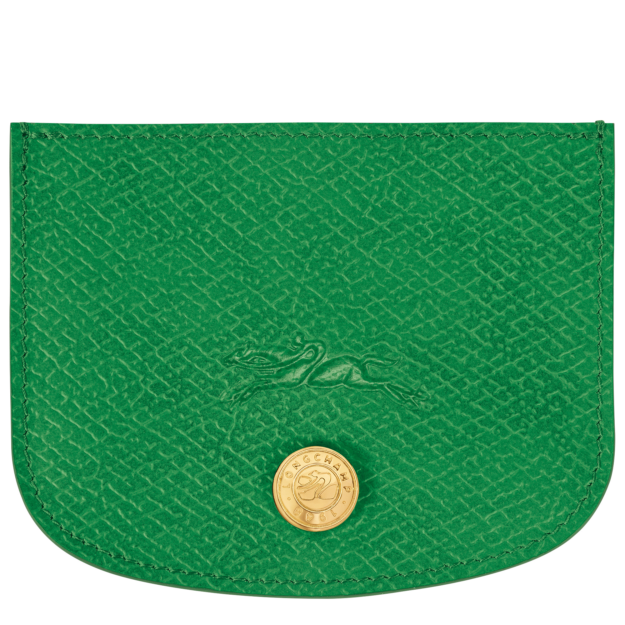 Épure Card holder Green - Leather - 1