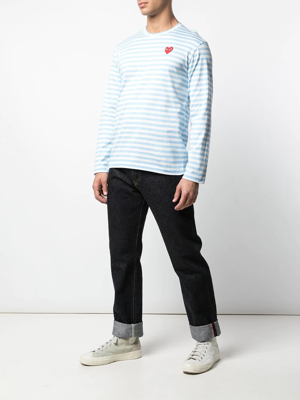 striped logo T-shirt - 2