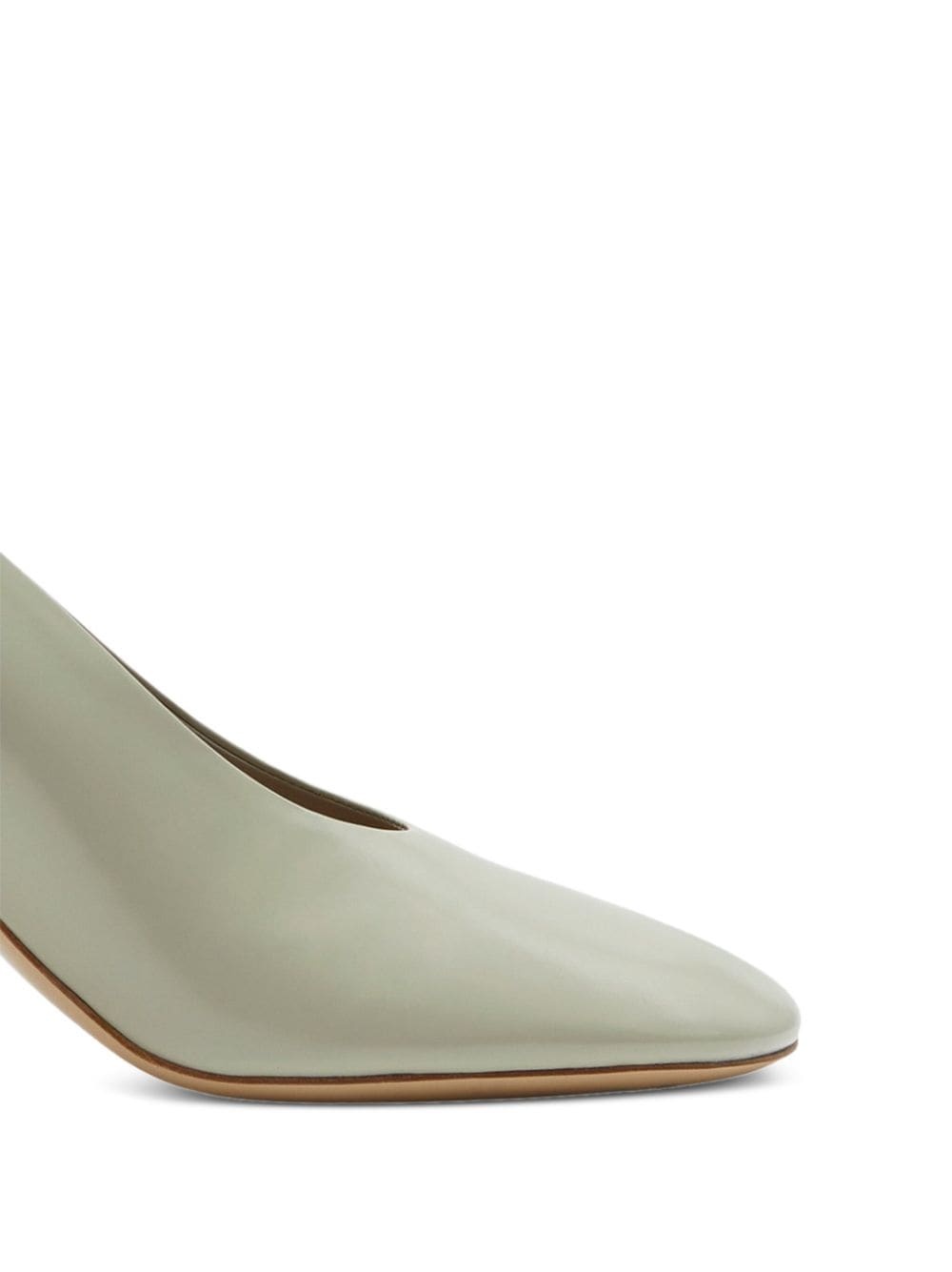 85mm slip-on leather pumps - 2