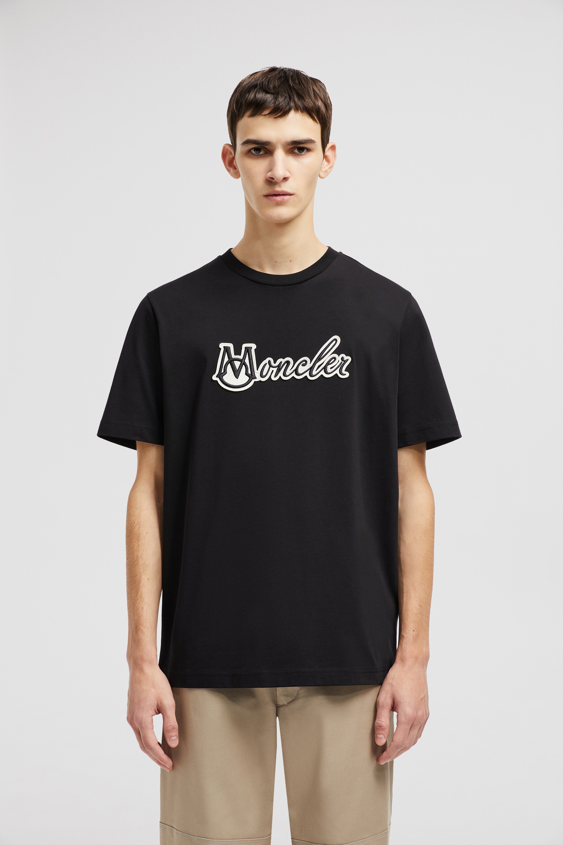 Embroidered Varsity Logo Cotton T-shirt - 3