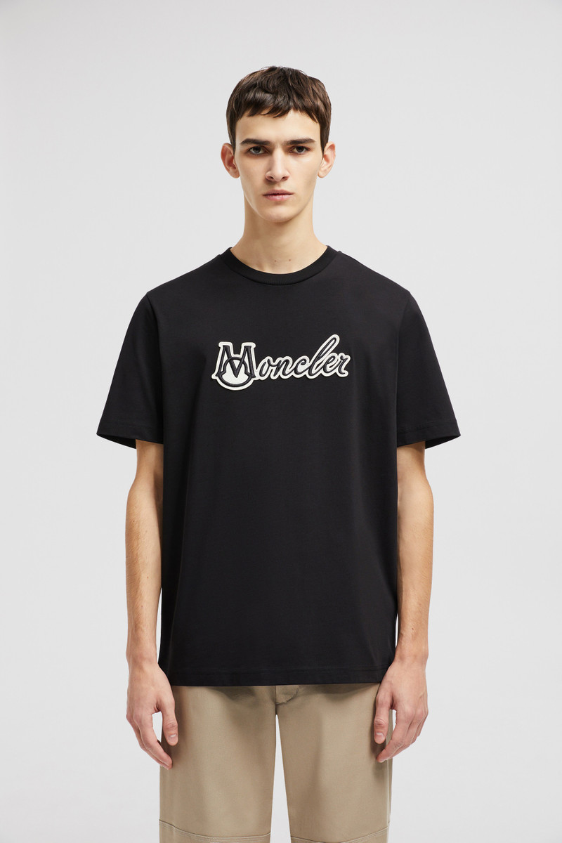 Embroidered Varsity Logo Cotton T-shirt 3