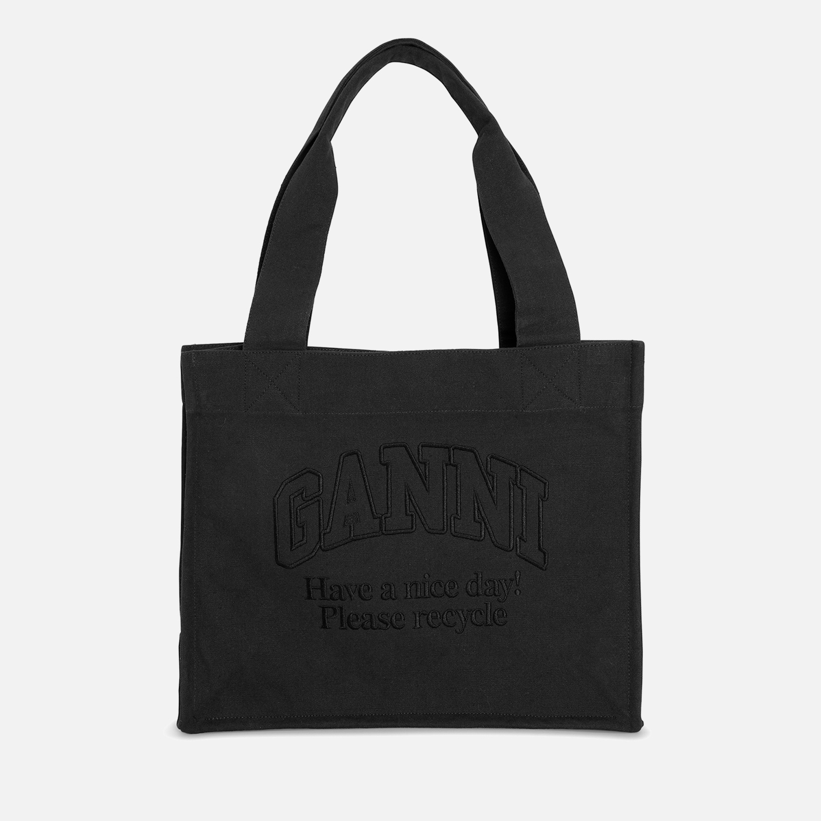 Ganni Women's Large Easy Shopper - Phantom - 1