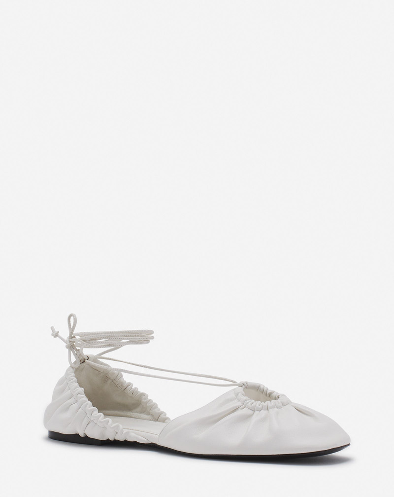 Lanvin MESURE LACE-UP LEATHER BALLERINA outlook
