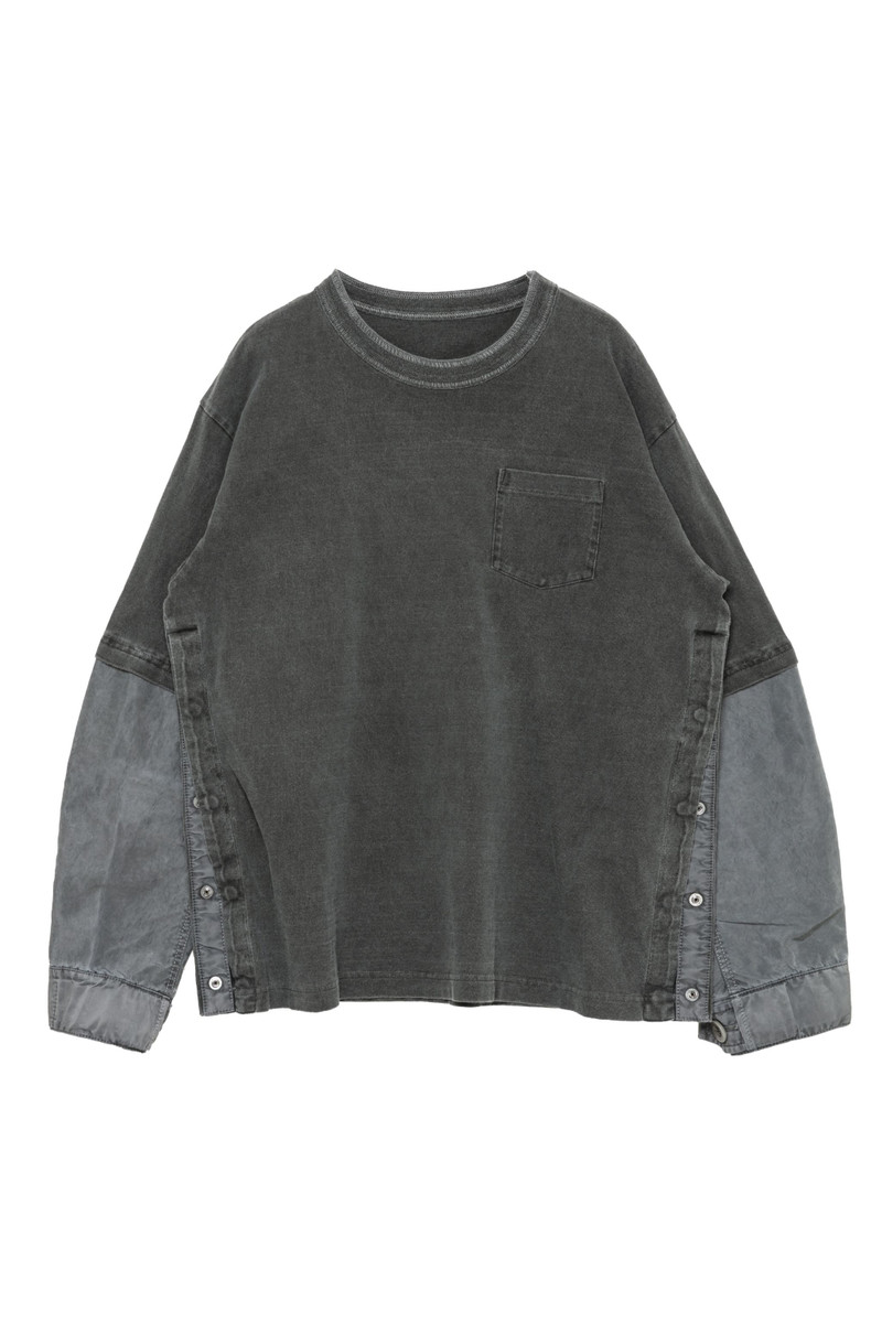sacai Garment Dye Cotton Jersey T-Shirt outlook