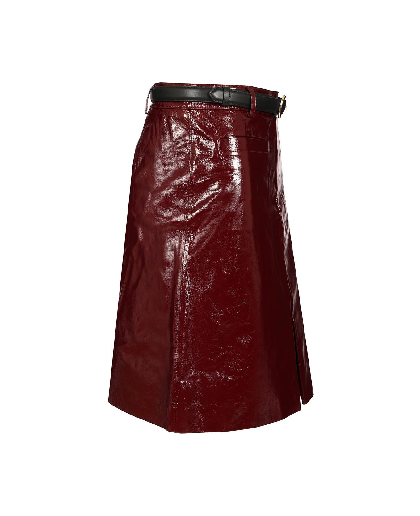 Mini Skirt In Patent Leather - 3