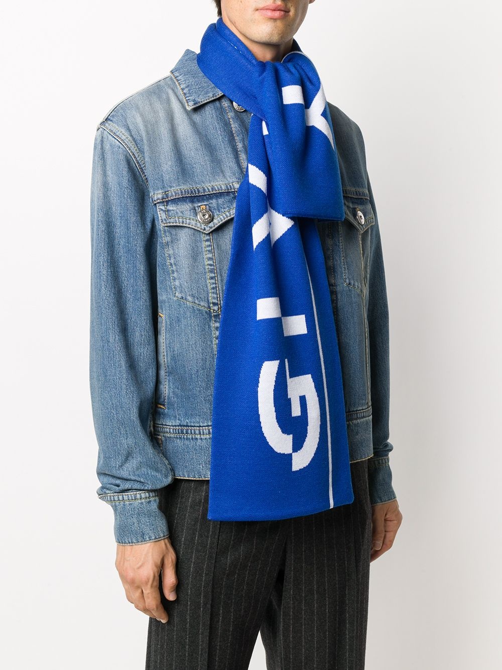 split logo scarf - 2