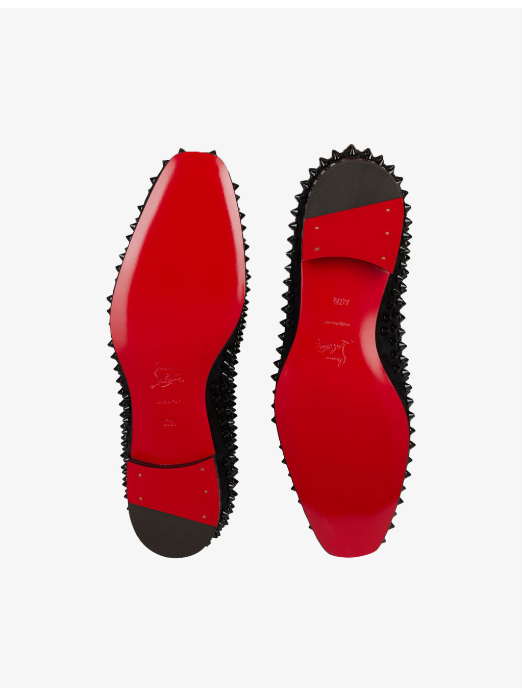 Dandelion spikes flat veau velour loafers - 4