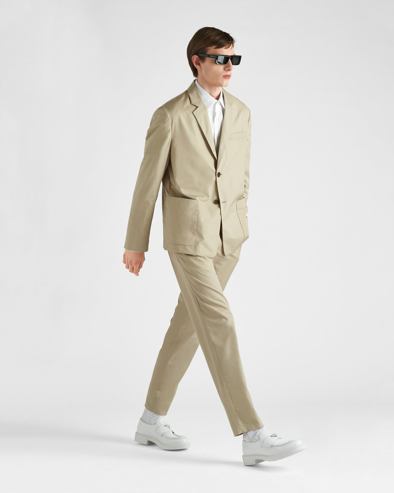 Prada Single-breasted cotton jacket outlook