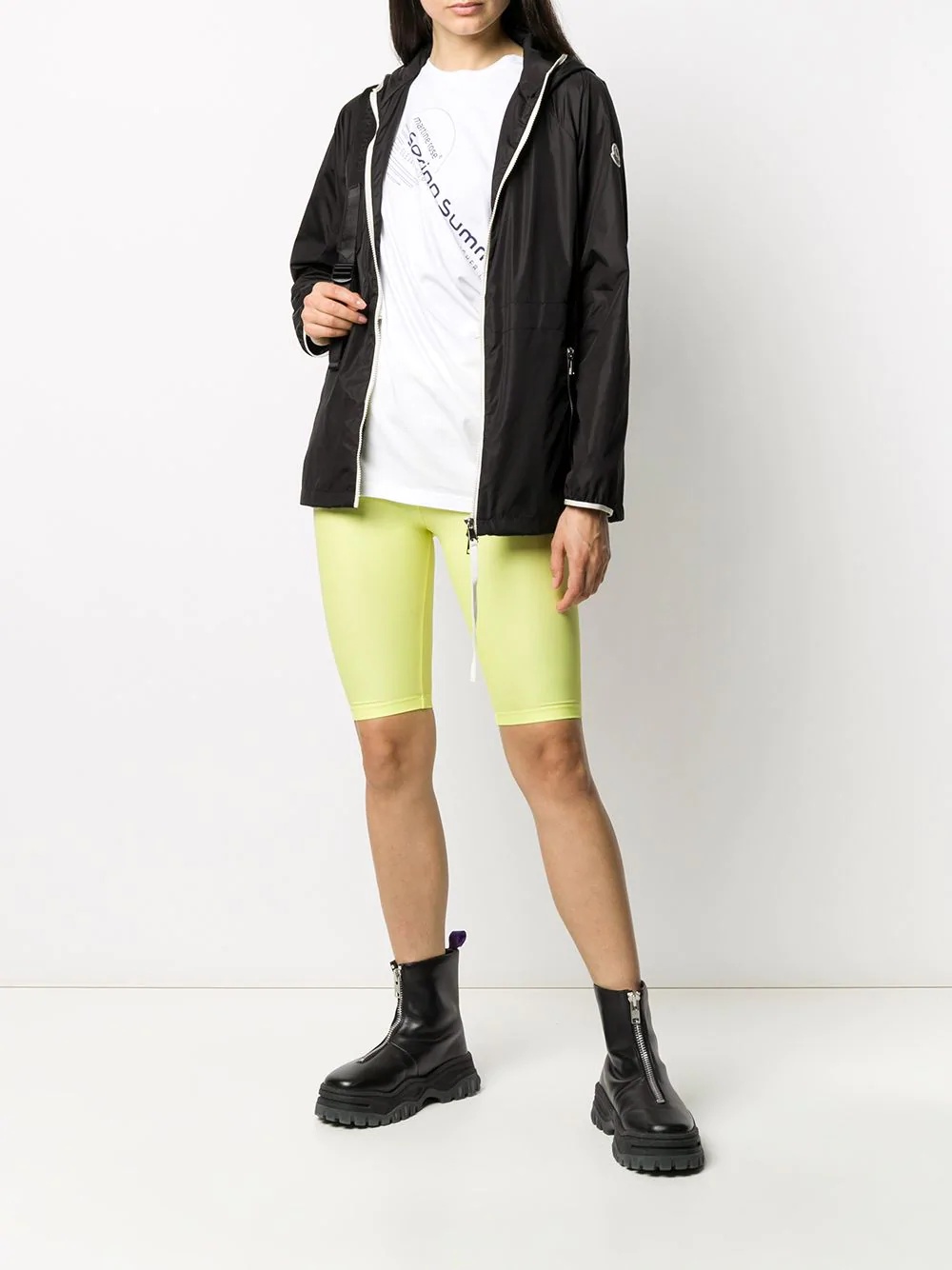 raglan short parka coat - 2