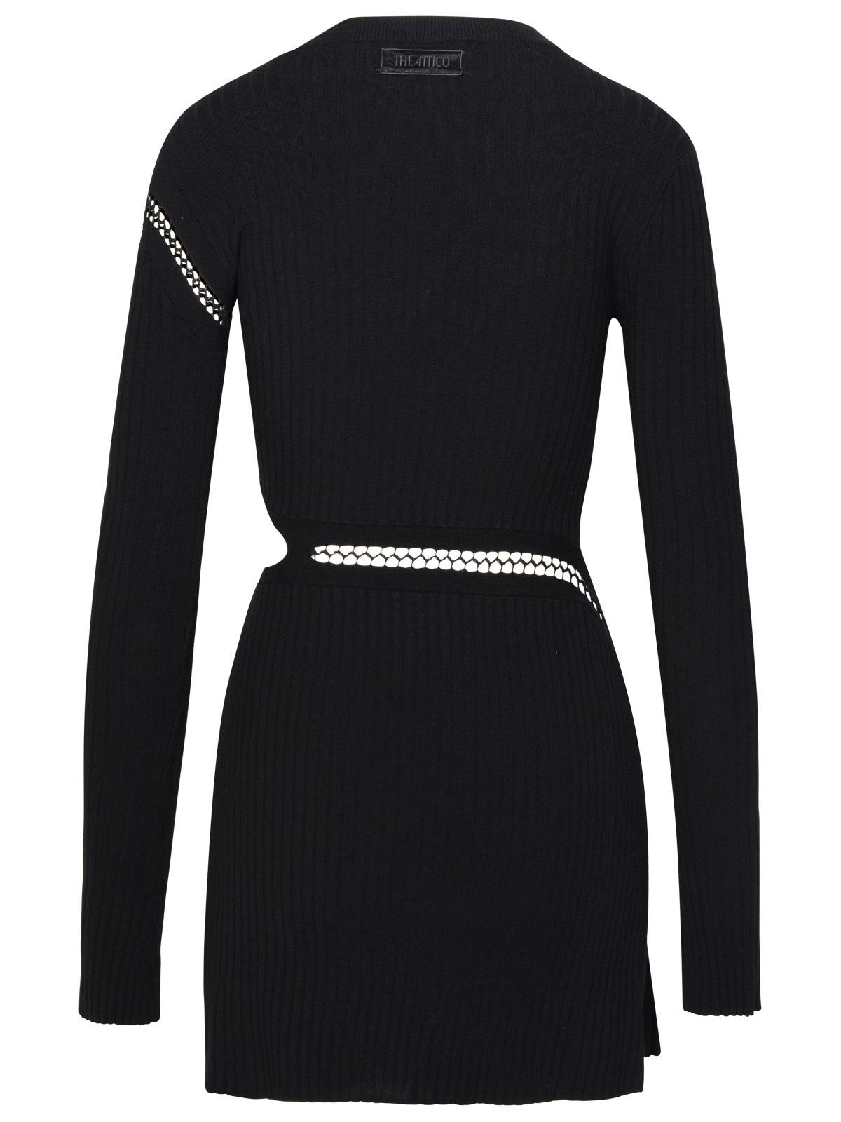 The Attico Black Viscose Blend Dress Women - 3