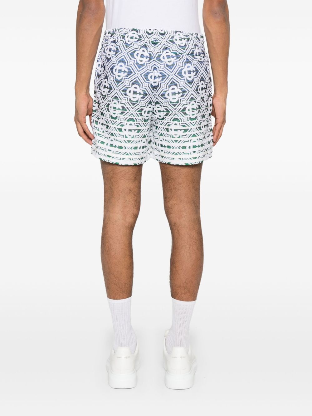 monogram-gradient towelling shorts - 4