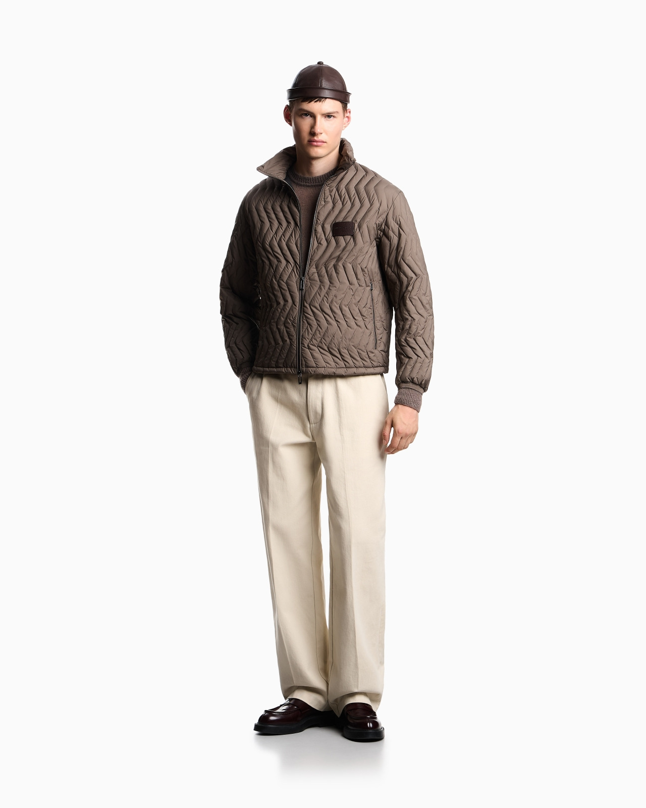 FULL-ZIP DOWN JACKET IN CHEVRON QUILTED RIPSTOP NYLON - 2