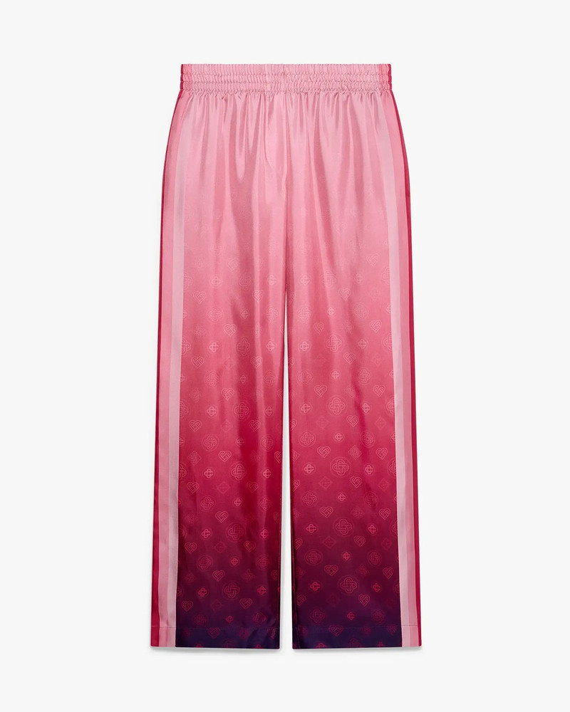 Aubergine Gradient Icon Logo Silk Trousers | Casablanca Paris 1