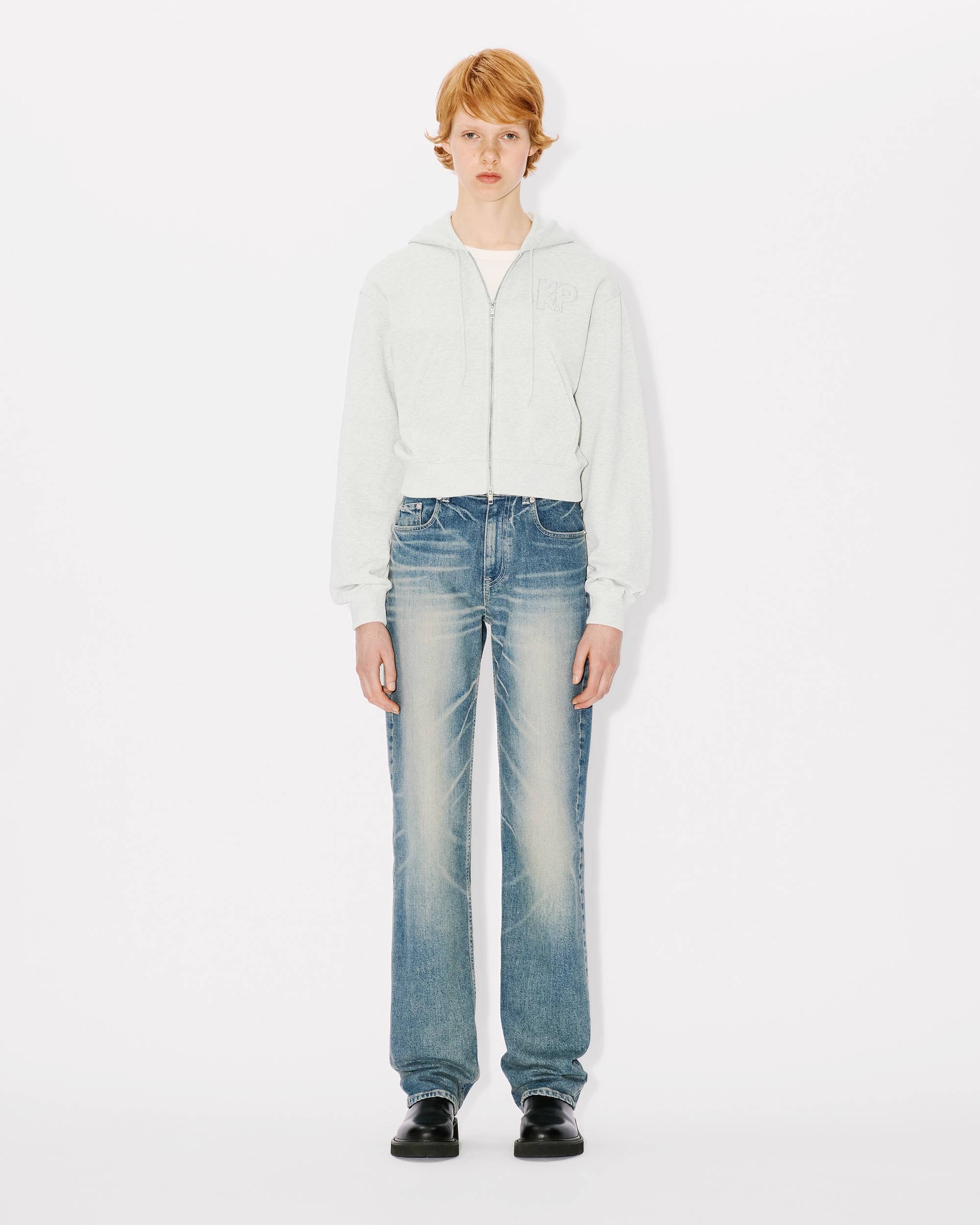 'KENZO Constellation' cropped zipped hoodie - 5