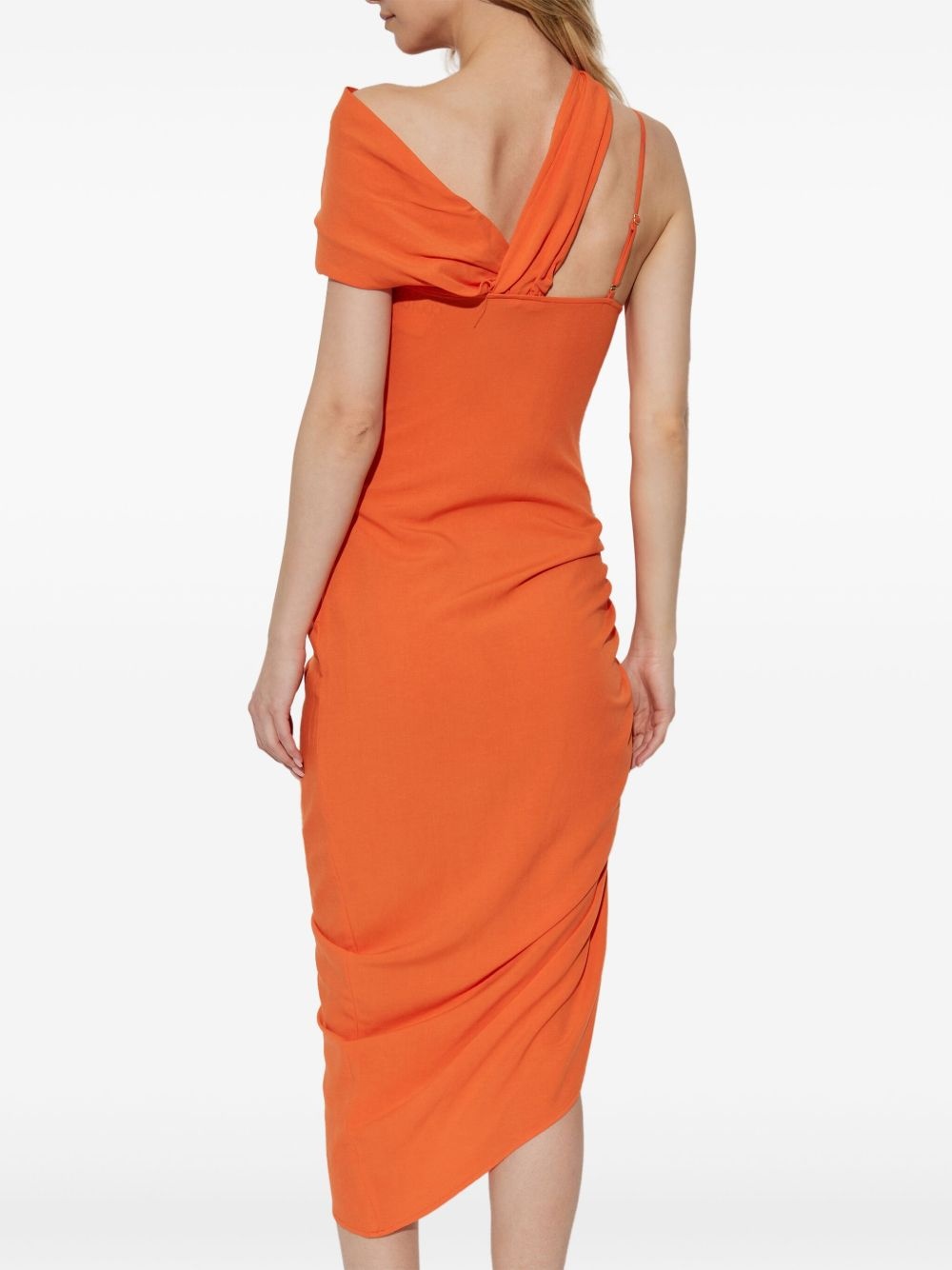 asymmetric midi dress - 4