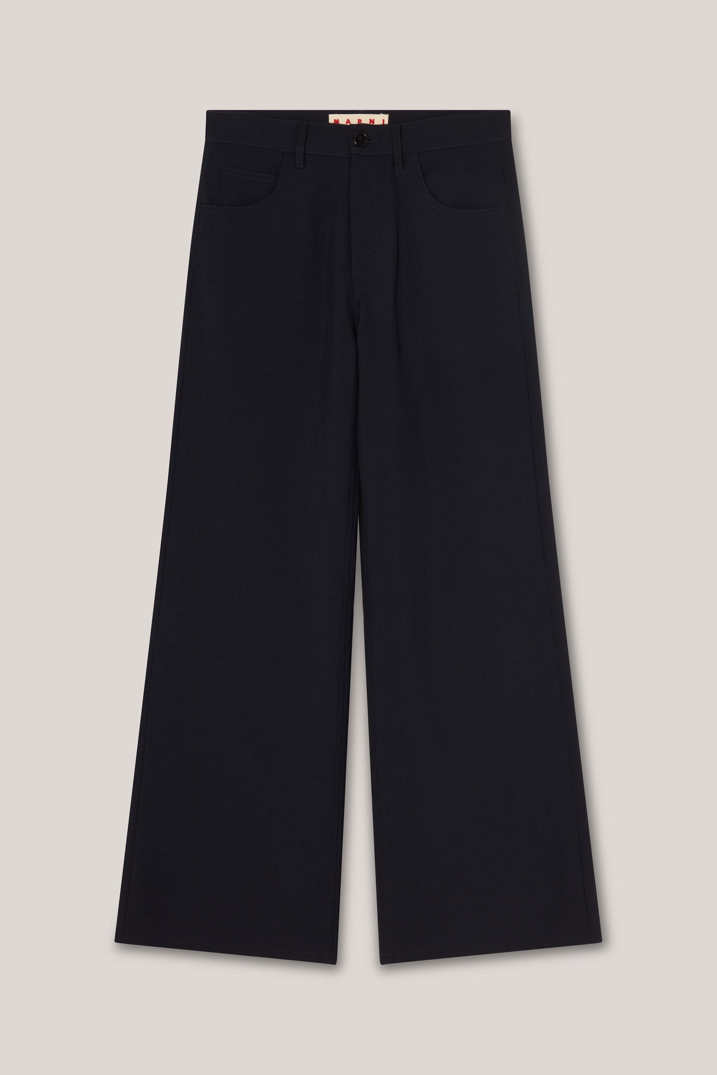 Virgin-wool wide-leg trousers - 4