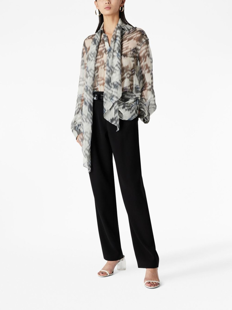GIORGIO ARMANI abstract-print silk shirt outlook