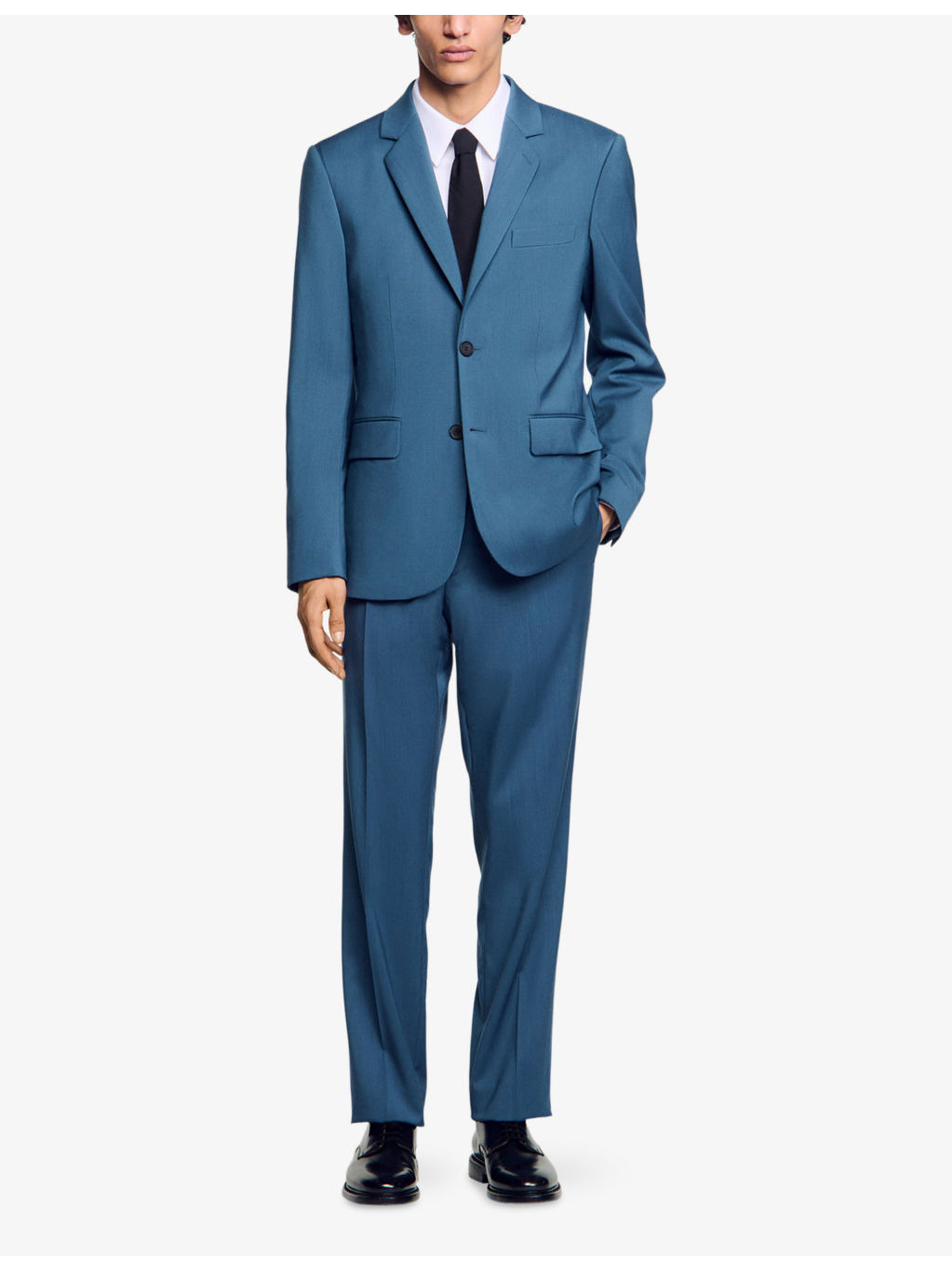 Single-Breasted Notch-Lapel Wool Blazer - 2