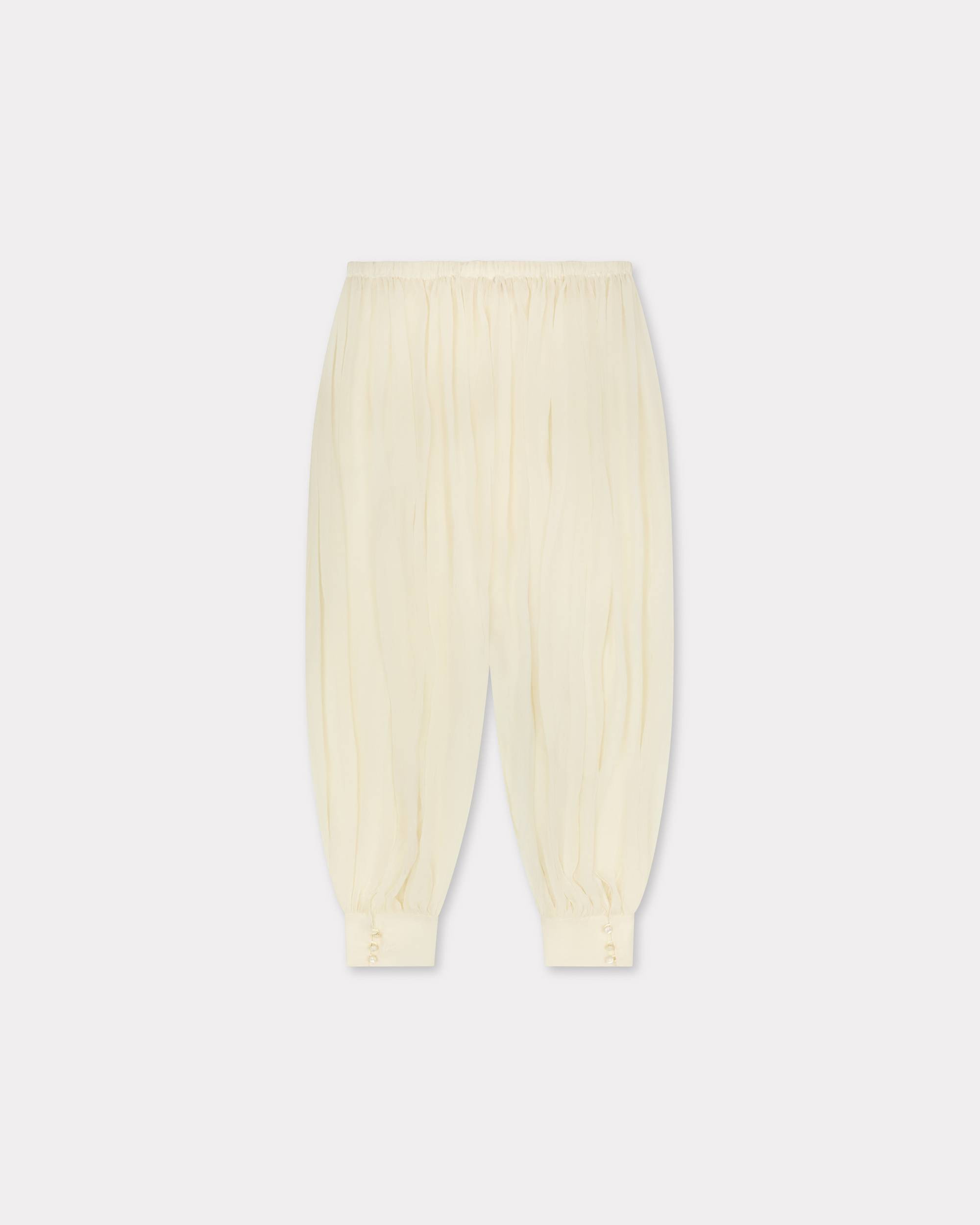 Balloon pants in transparent silk veil - 2