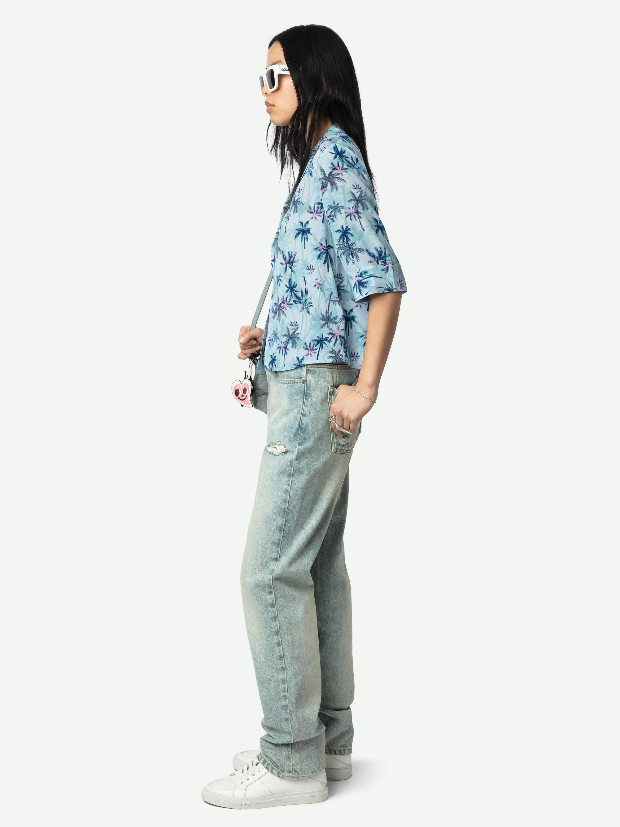 Telmos Resort Printed Silk Blouse - 5
