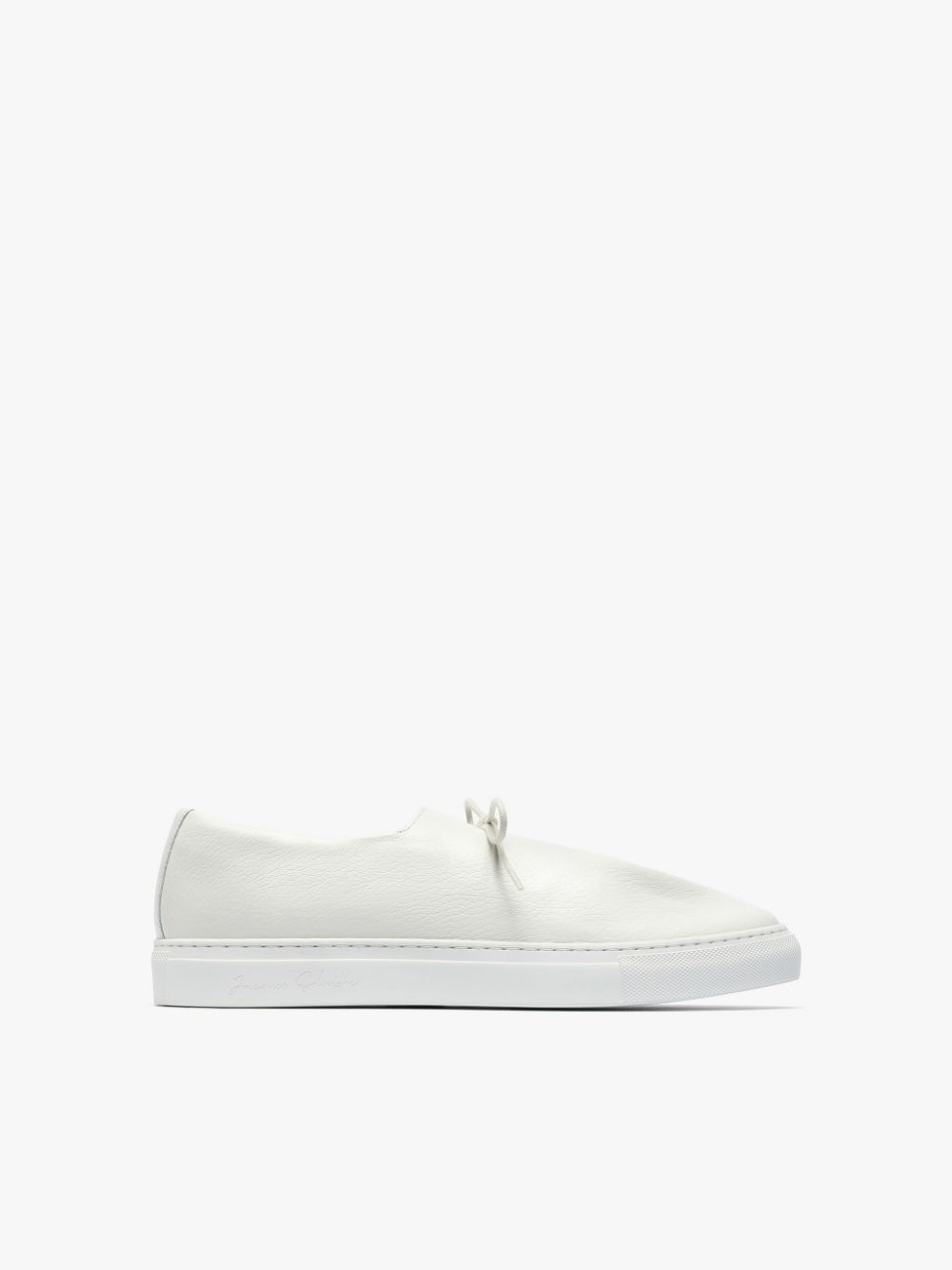 JACQUES SOLOVIÈRE WHITE LEATHER SNEAKERS - 1