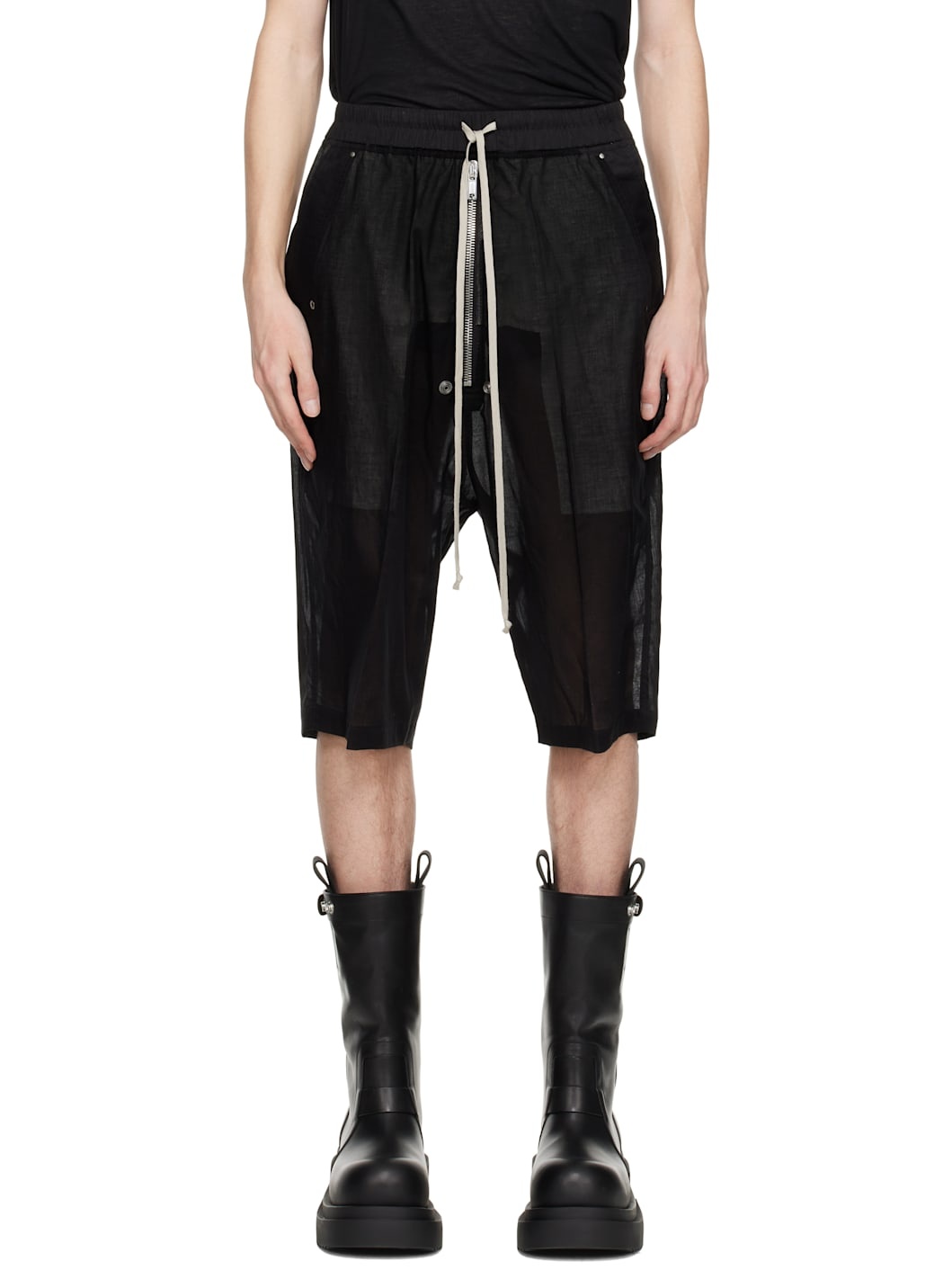 Black Hollywood Bela Pods Shorts - 1