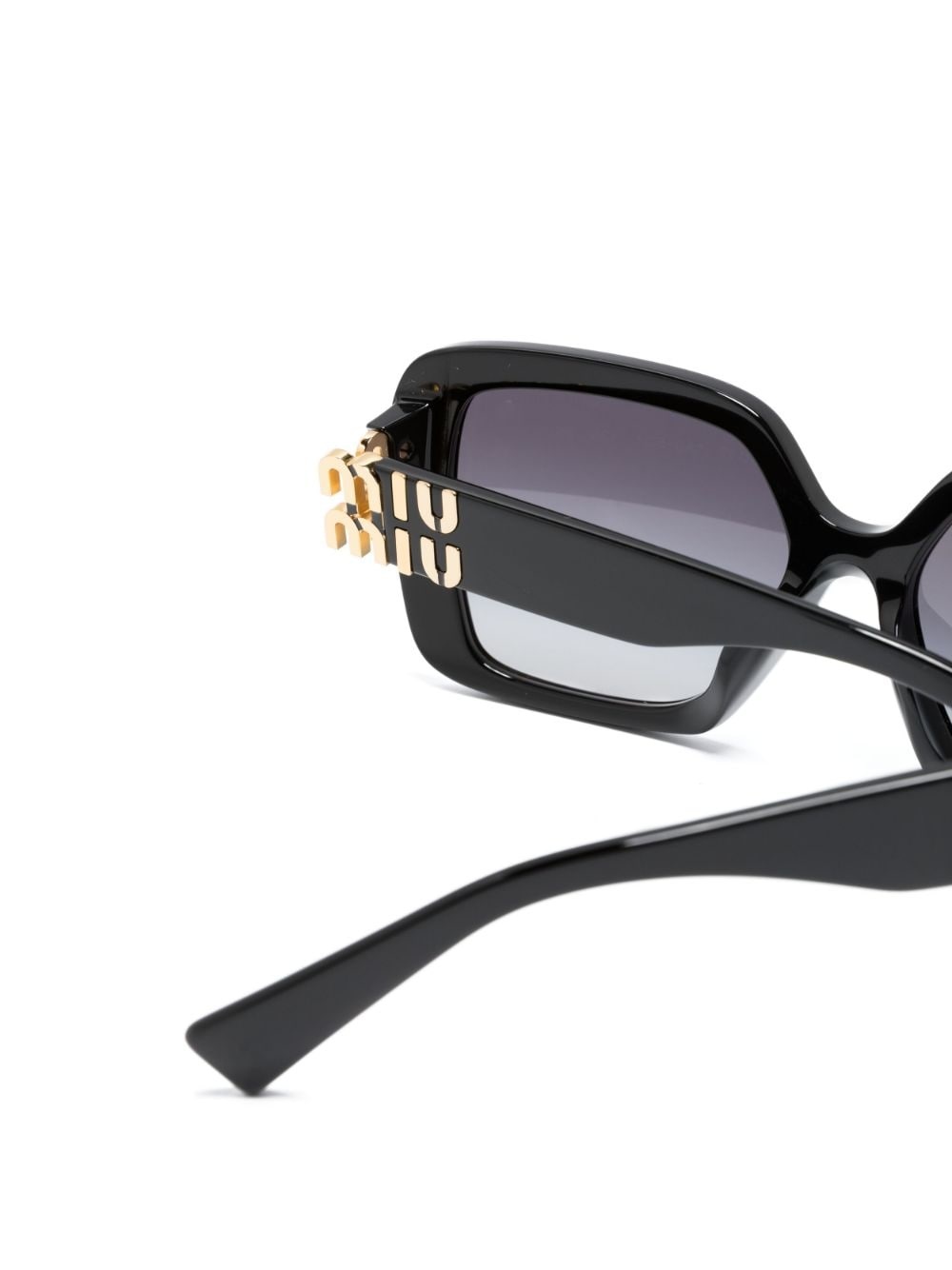 logo-plaque oversized-frame sunglasses - 3
