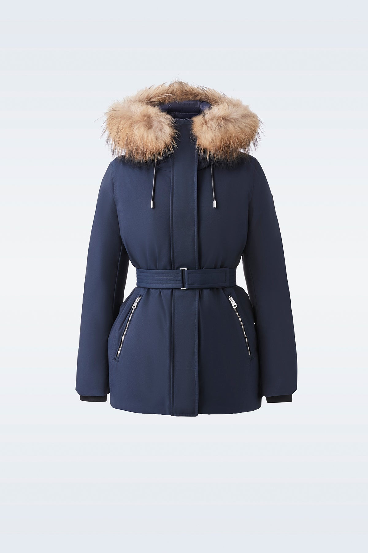 MACKAGE JENI-FZ 2-in-1 Down parka with removable bib & fur trim