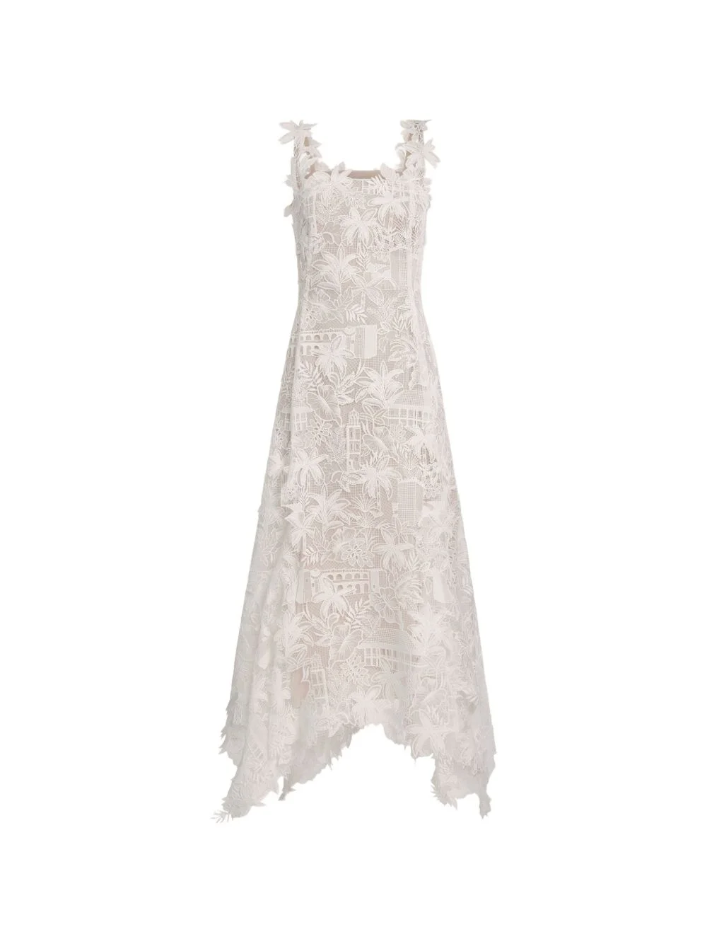 Dominican Landscape guipure dress - 1