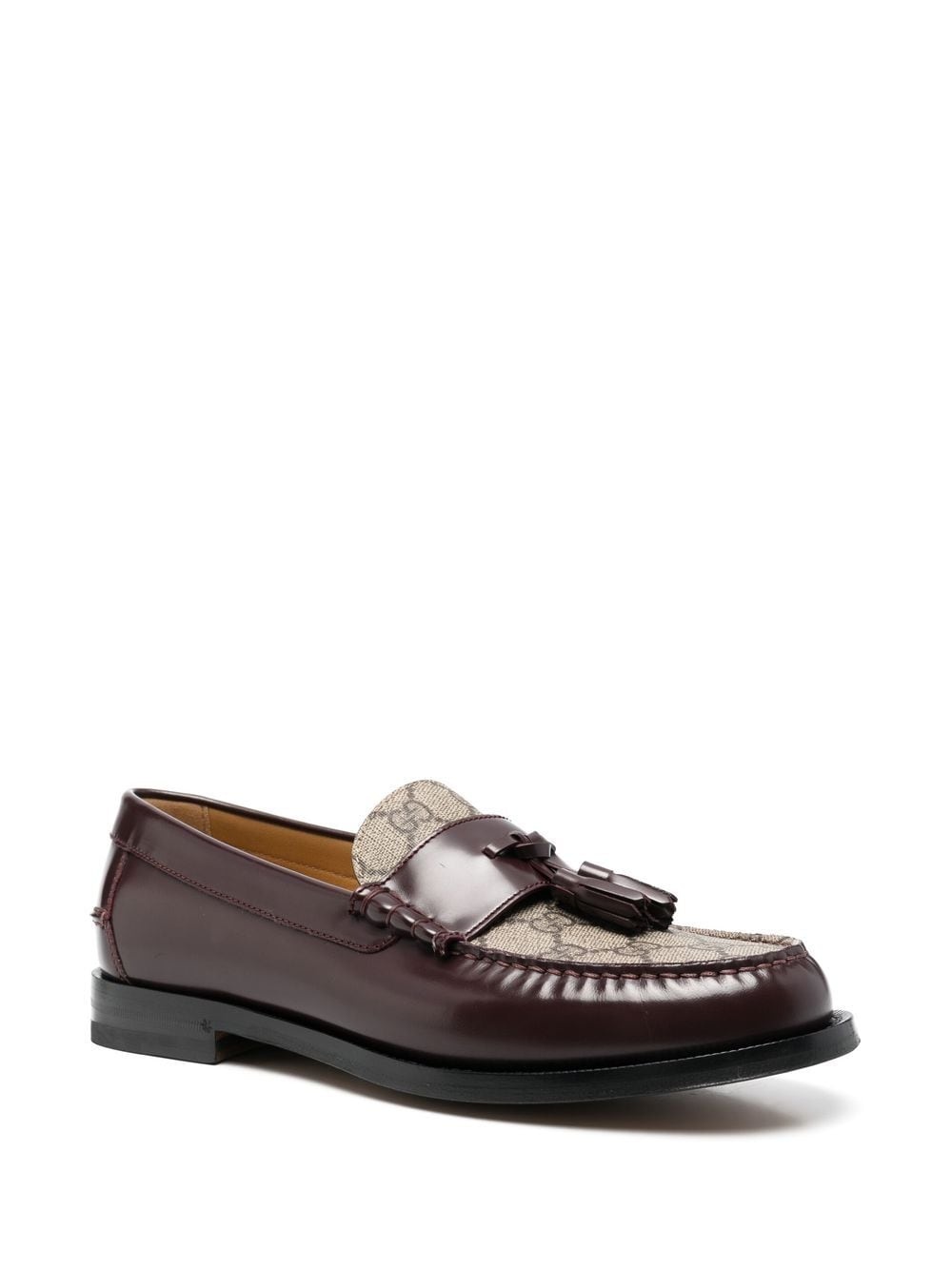 tassel-detail GG canvas loafers - 2