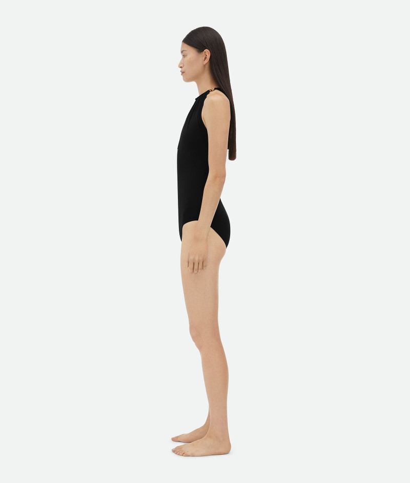 Bottega Veneta Stretch Nylon Swimsuit With Knot Detail At Neck outlook
