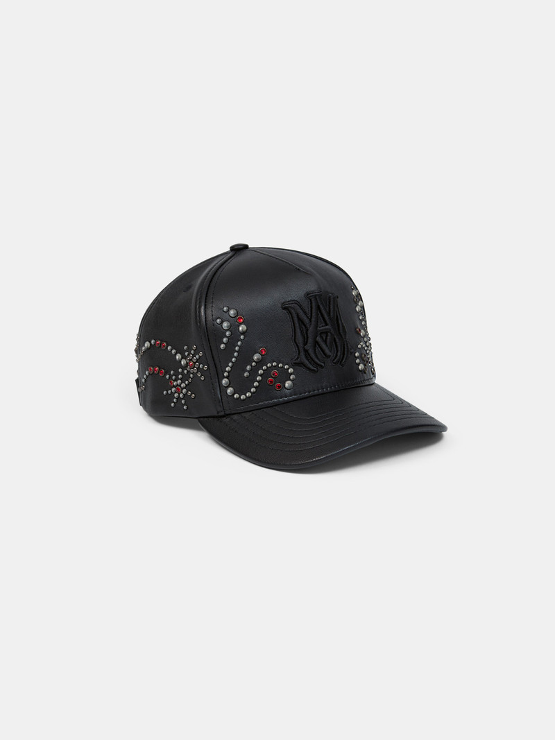 AMIRI MA STUD LEATHER HAT outlook