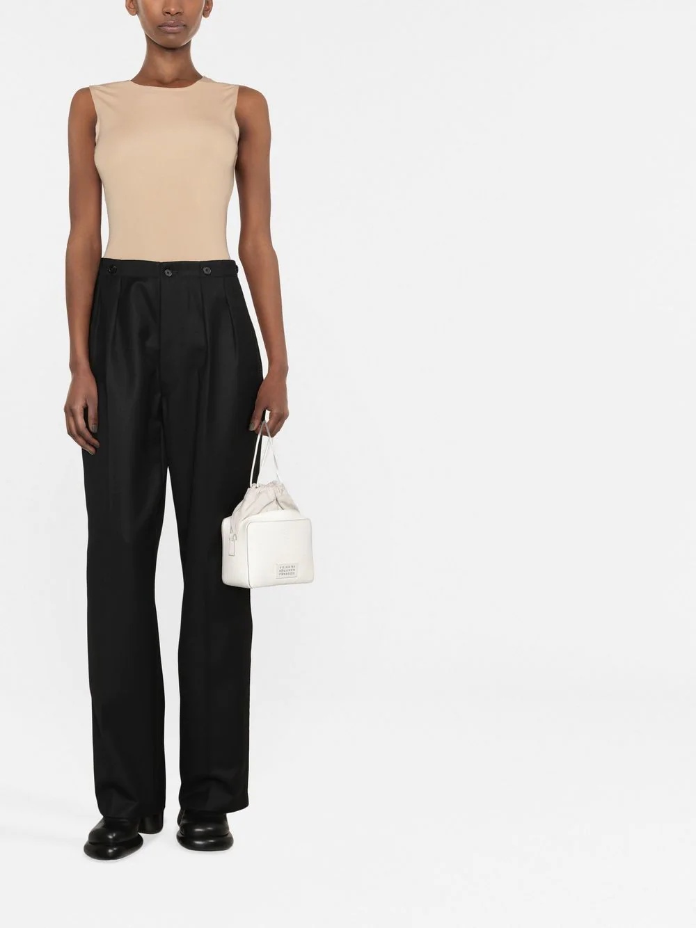 Maison Margiela round-neck sleeveless bodysuit, farfetch