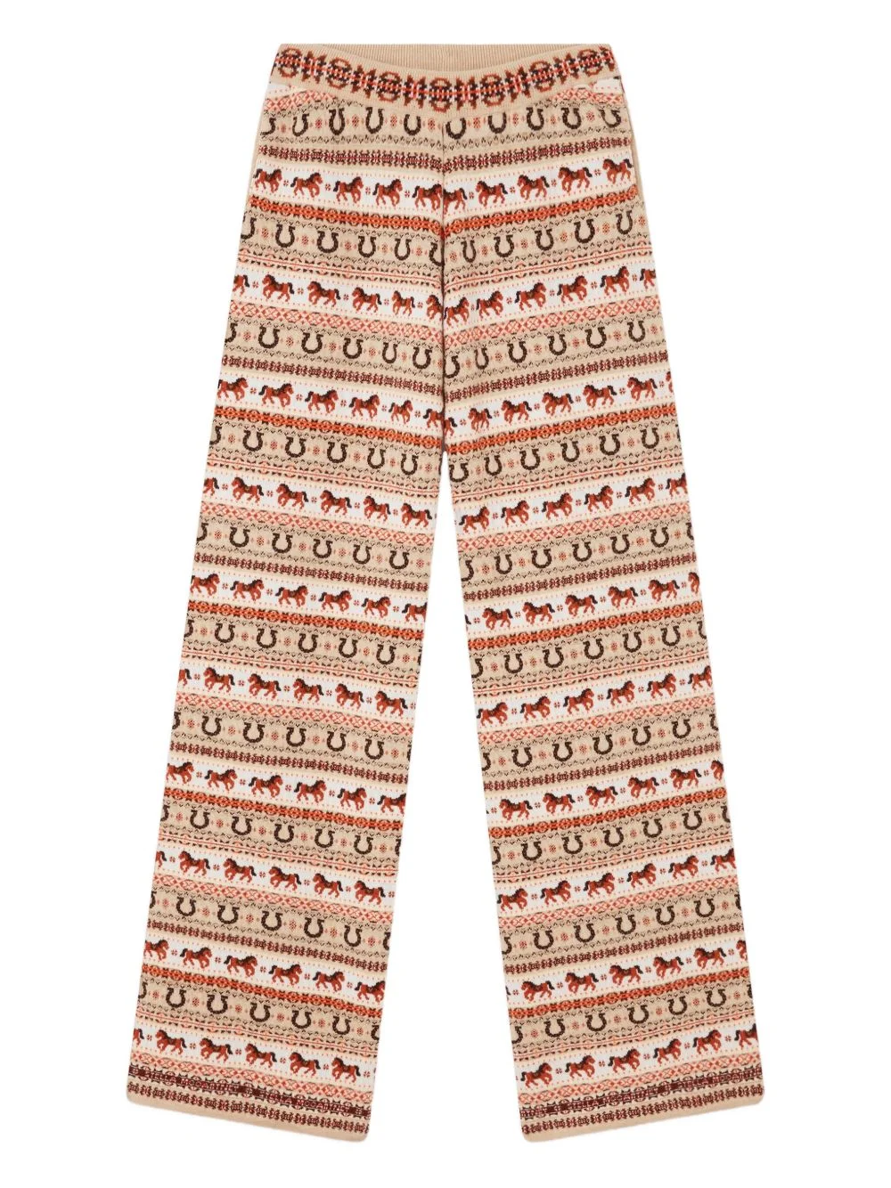 Fair Isle patterned trousers - 1