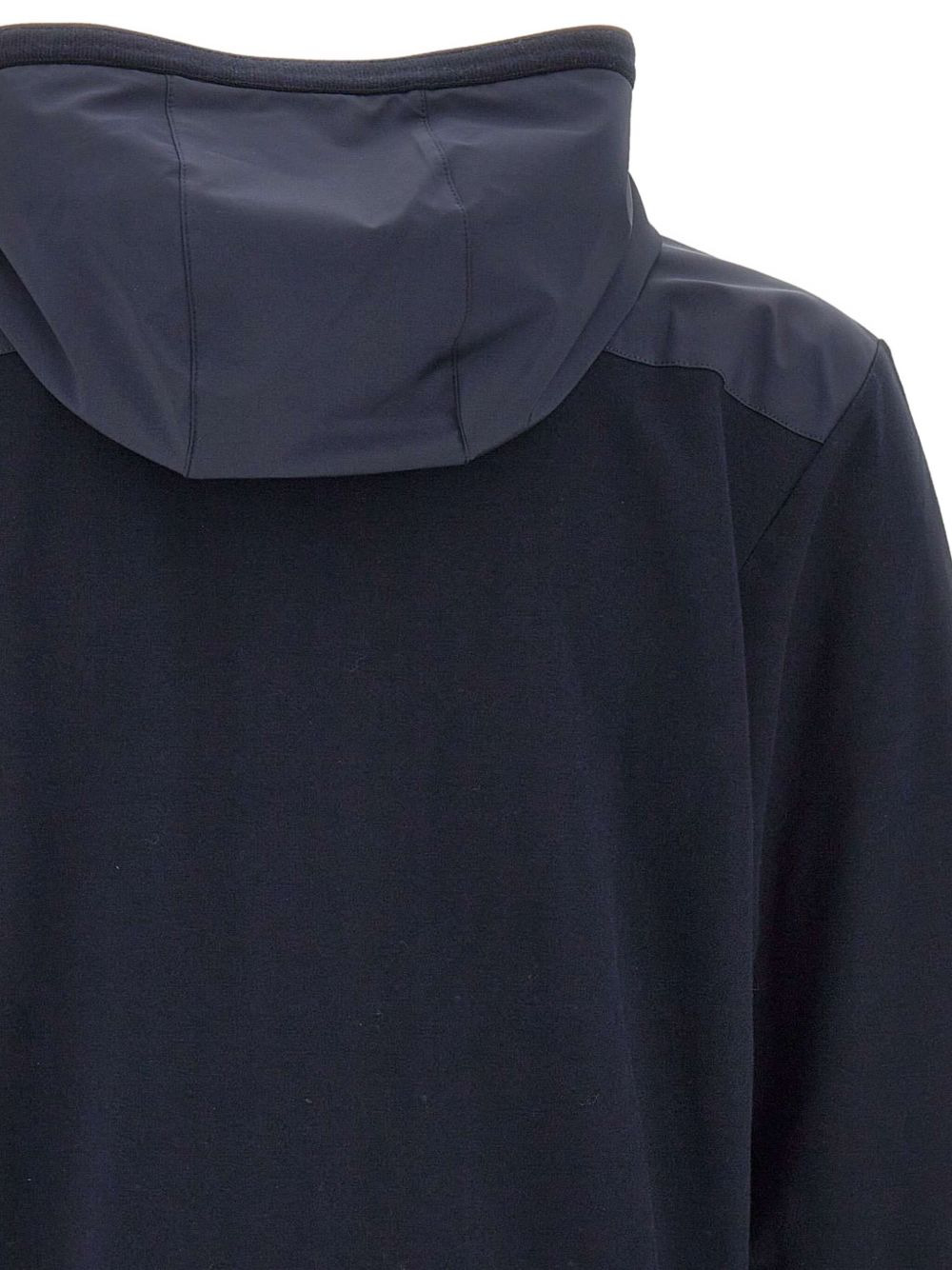 panelled zip-up hoodie - 3