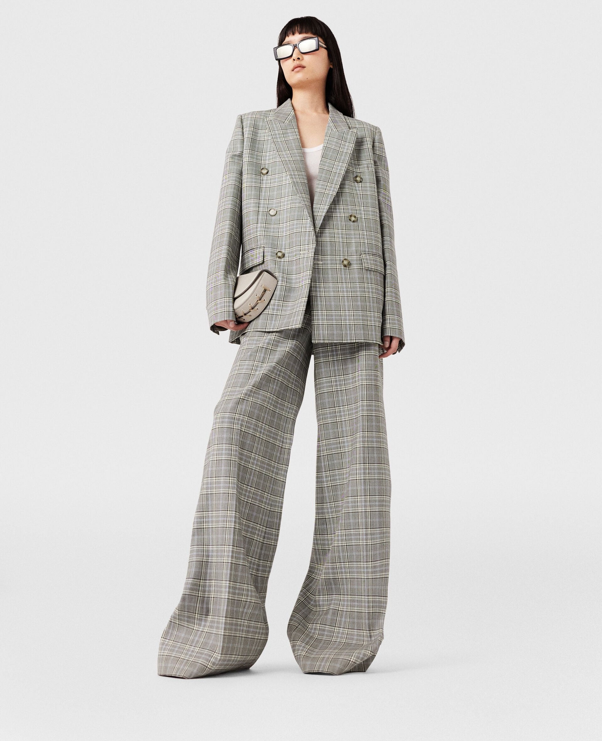 Double Breasted Wool Blazer - 1