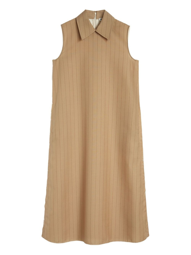 pinstriped midi dress 1