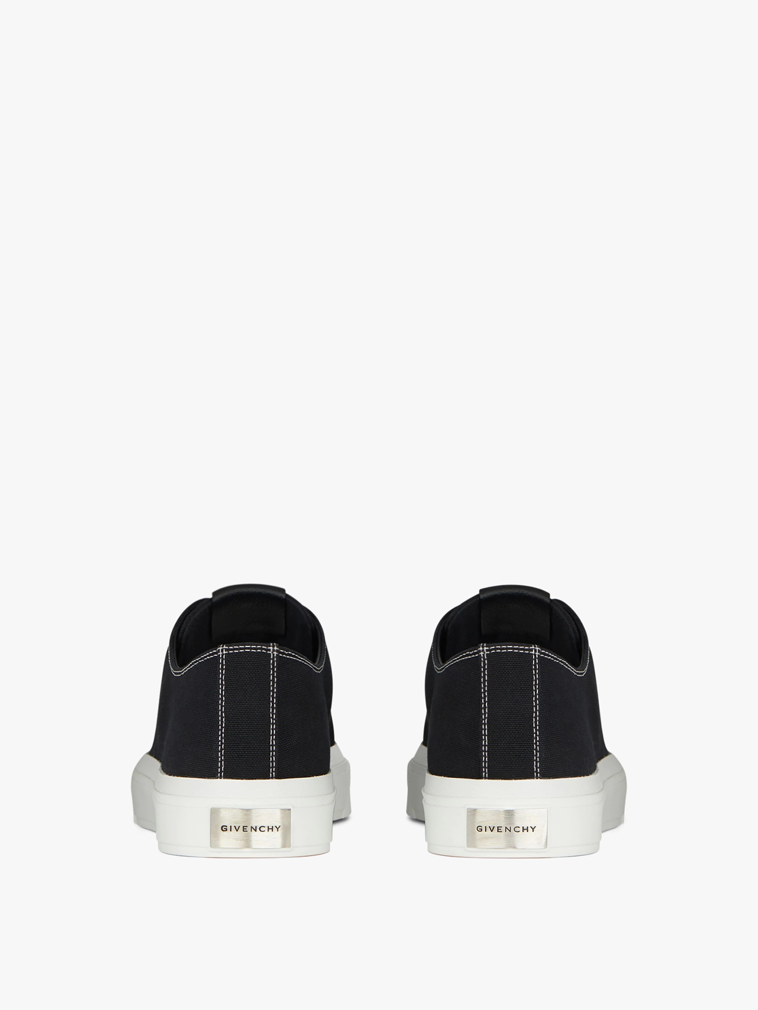 SNEAKERS CITY IN CANVAS AND GRAINED LEATHER - 6
