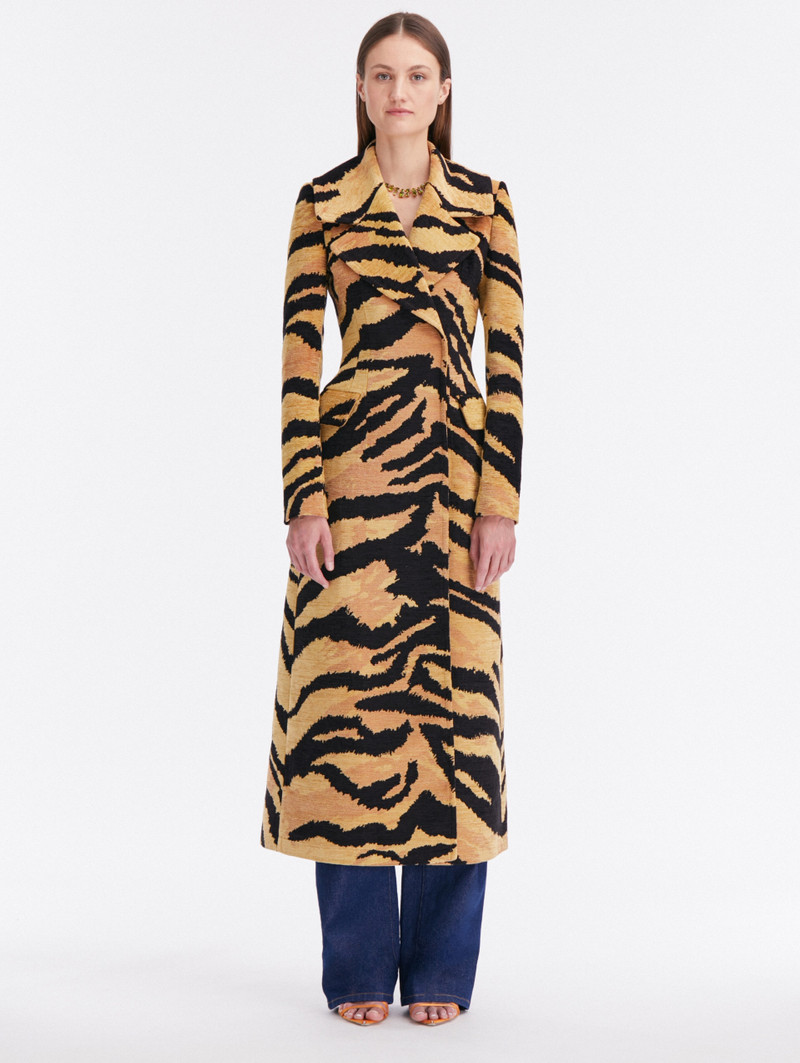 CHENILLE TIGER JACQUARD COAT 1