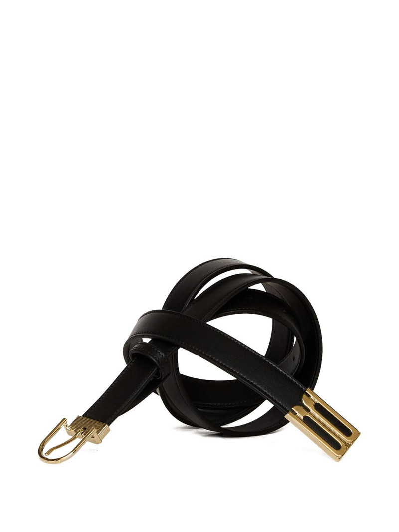 Earring buckle leather belt 3