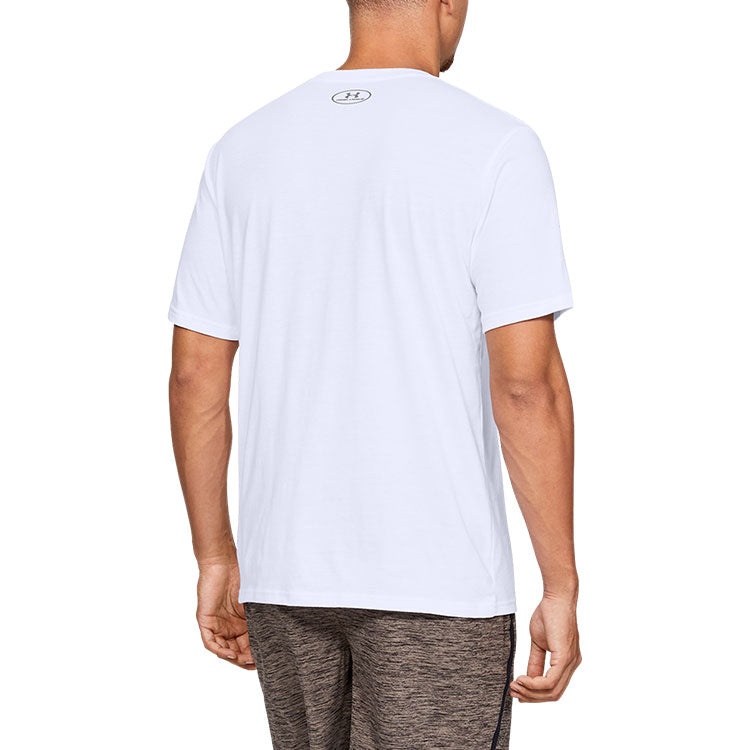 Men's Under Armour Alphabet Printing Training Sports Short Sleeve White 1329587-100 - 5