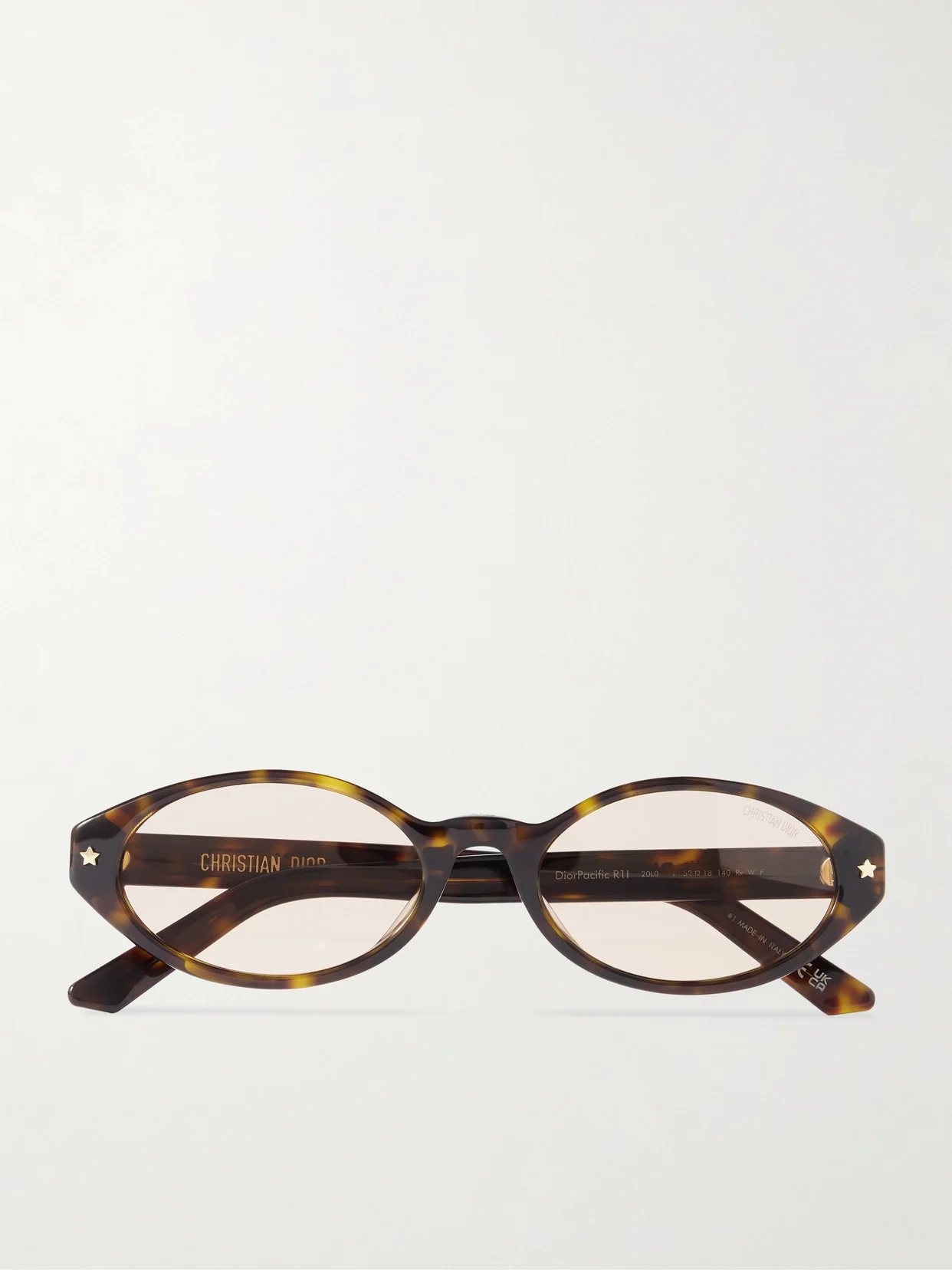 Diorpacific R1i Oval-frame Tortoiseshell Acetate Sunglasses - 1