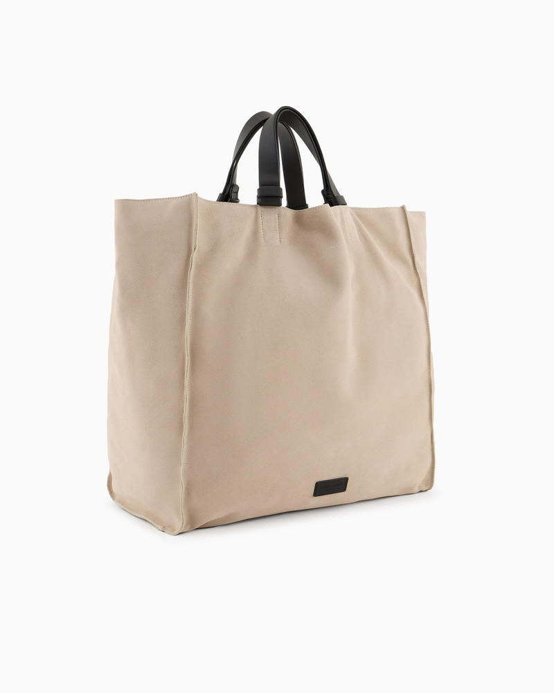GIORGIO ARMANI SUEDE AND LEATHER SHOPPER outlook